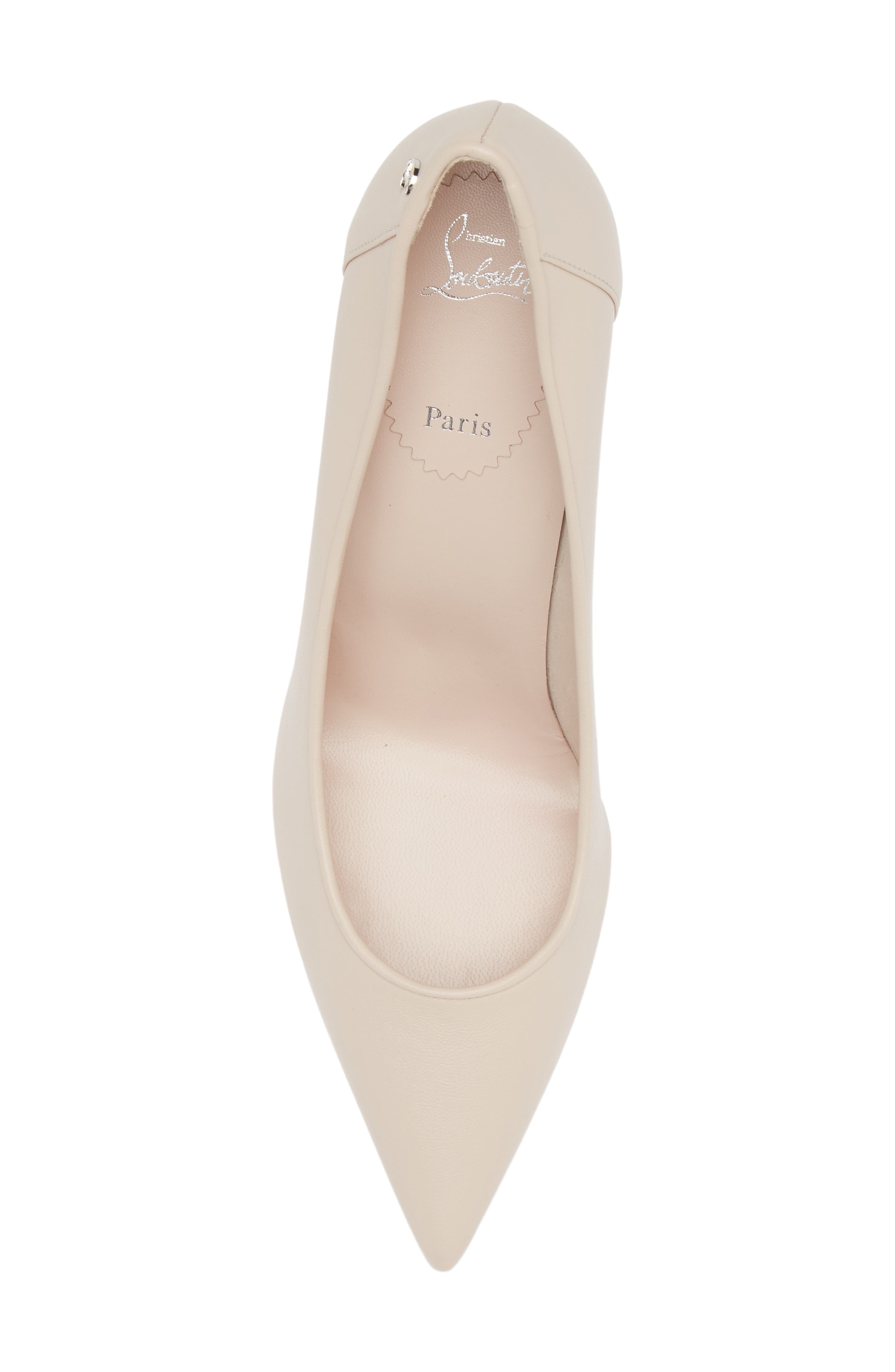 Christian Louboutin Sporty Kate Pointed Toe Pump in F608 Leche/Lin Leche at Nordstrom - 5