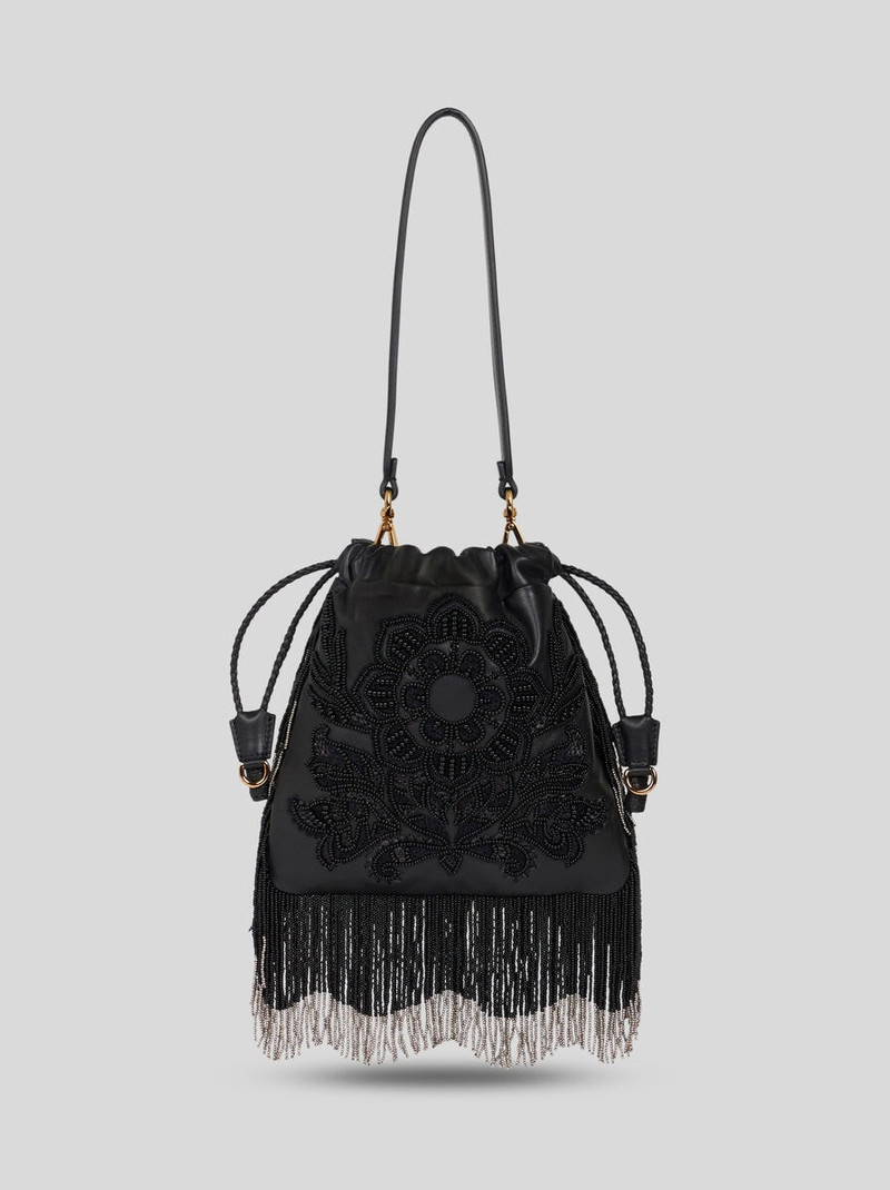 SMALL KALISPERA BAG WITH PEARLS AND FRINGING 1