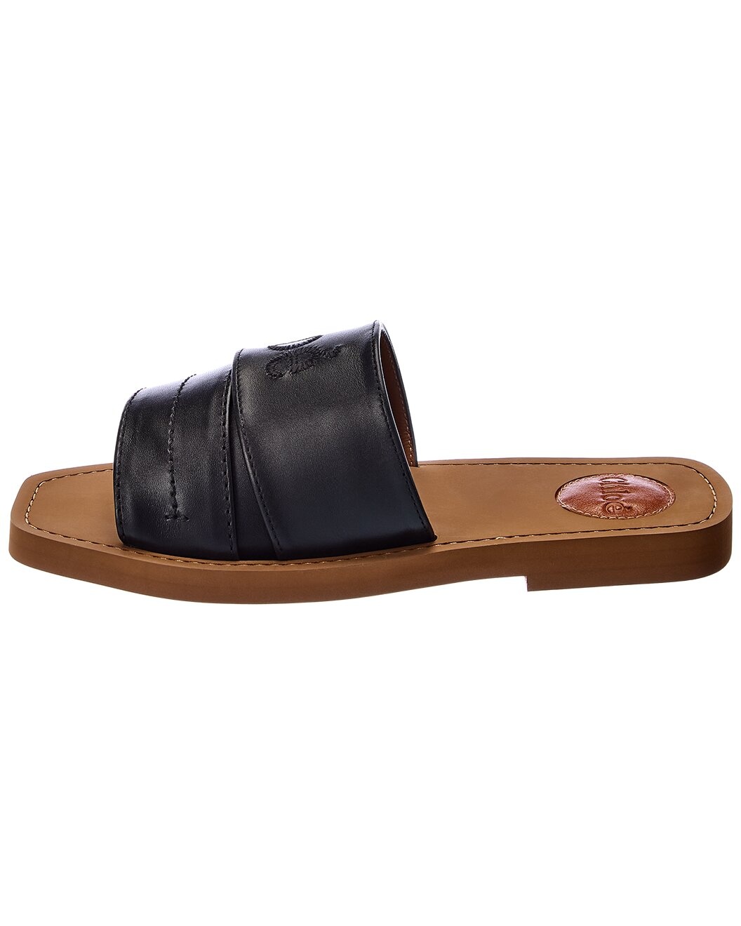 Chloé Woody Leather Slide - 2