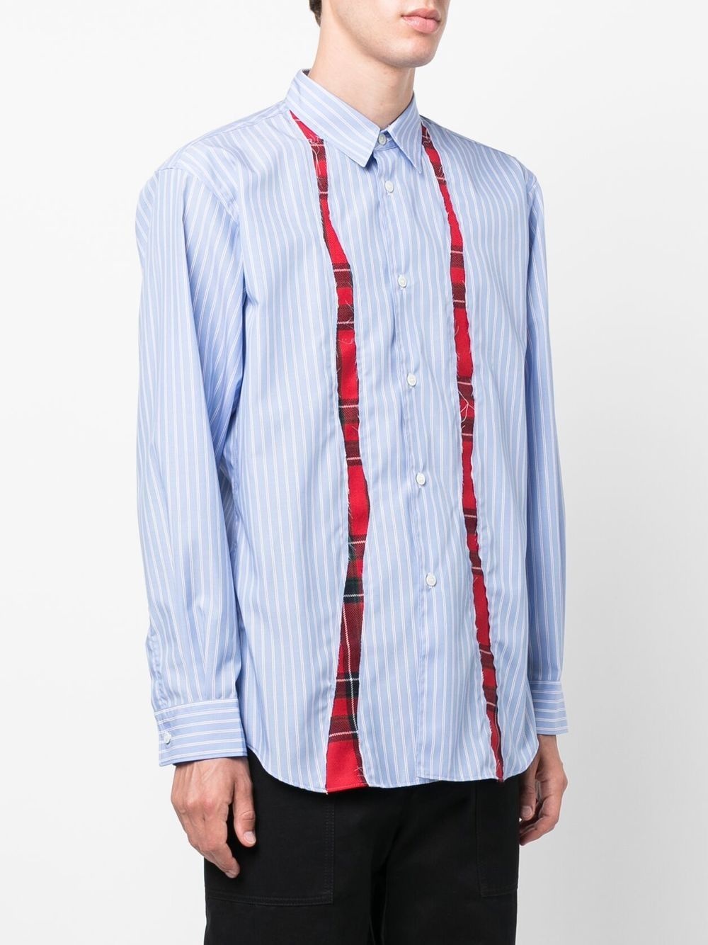 multi-panel long-sleeve shirt - 3