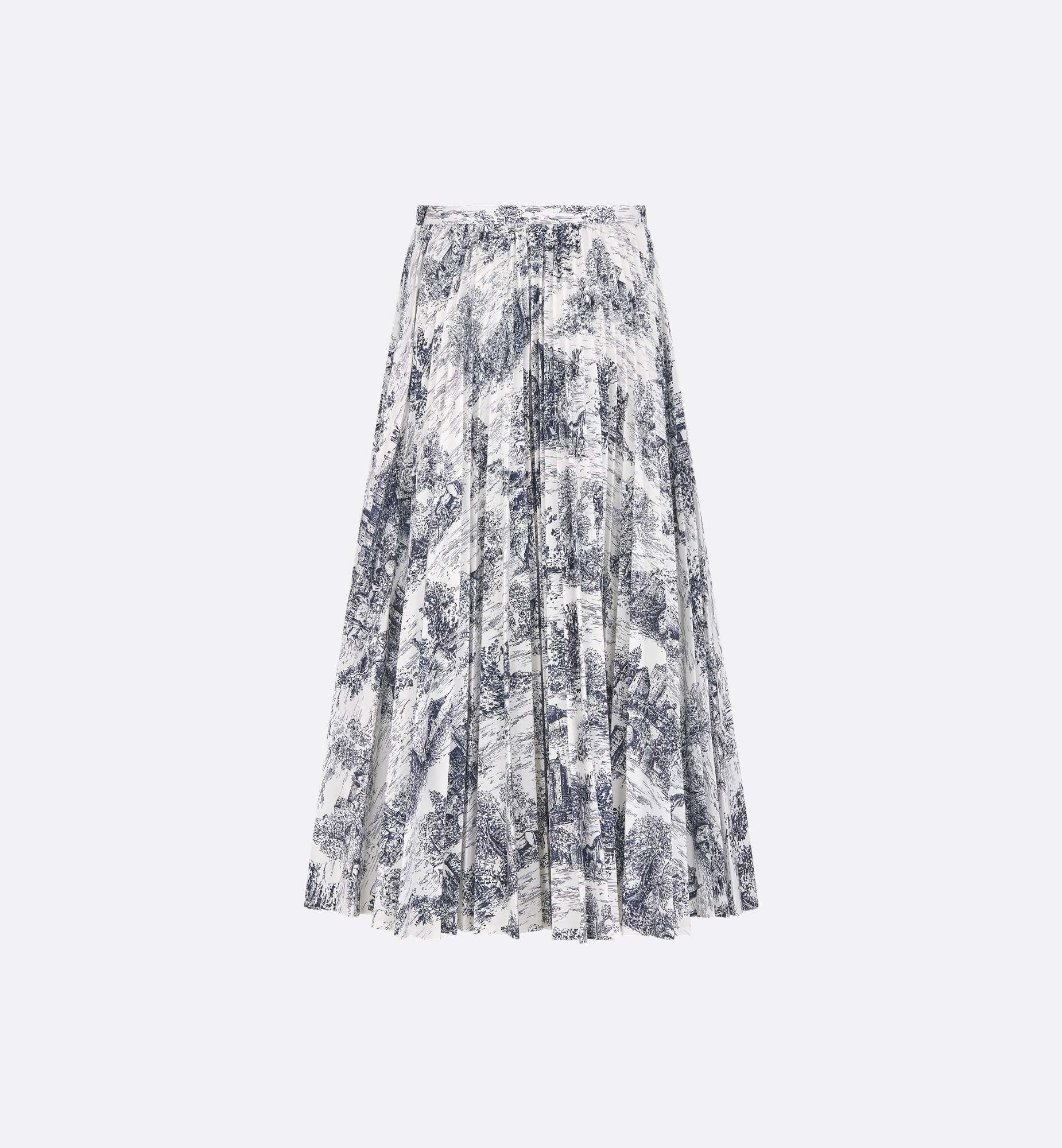 Pleated Mid-Length Skirt - 2