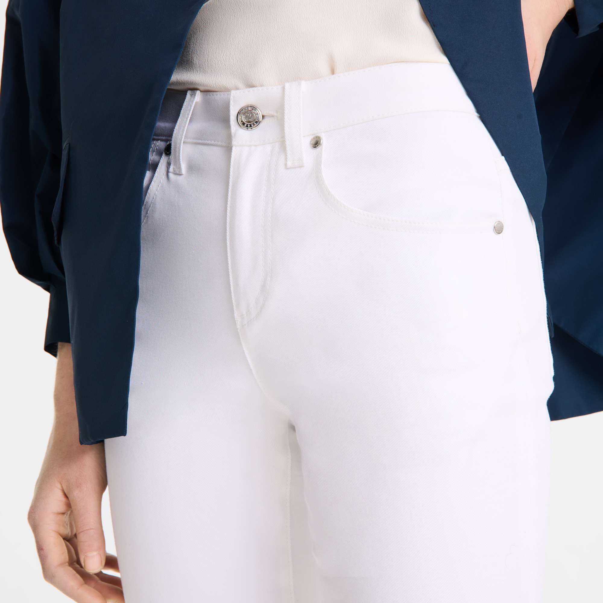 Trousers White - Gabardine - 5