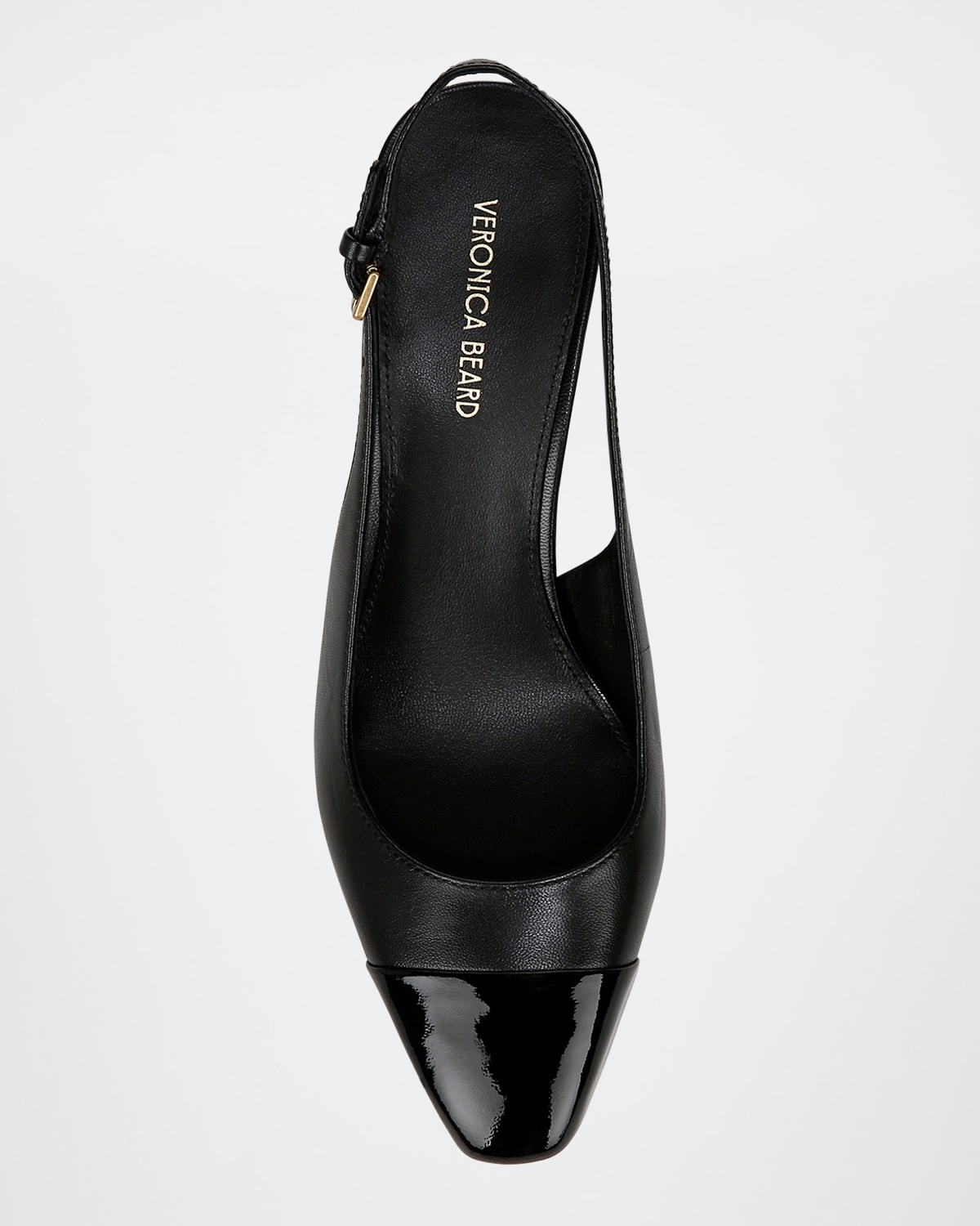 Cecile Mixed Leather Slingback Pumps - 4