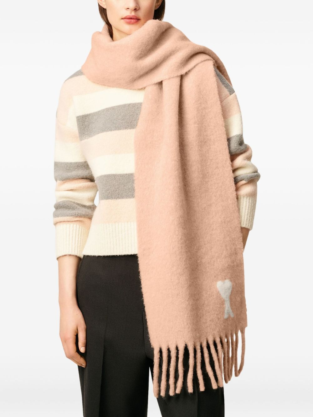 Ami De Coeur fringed scarf - 4
