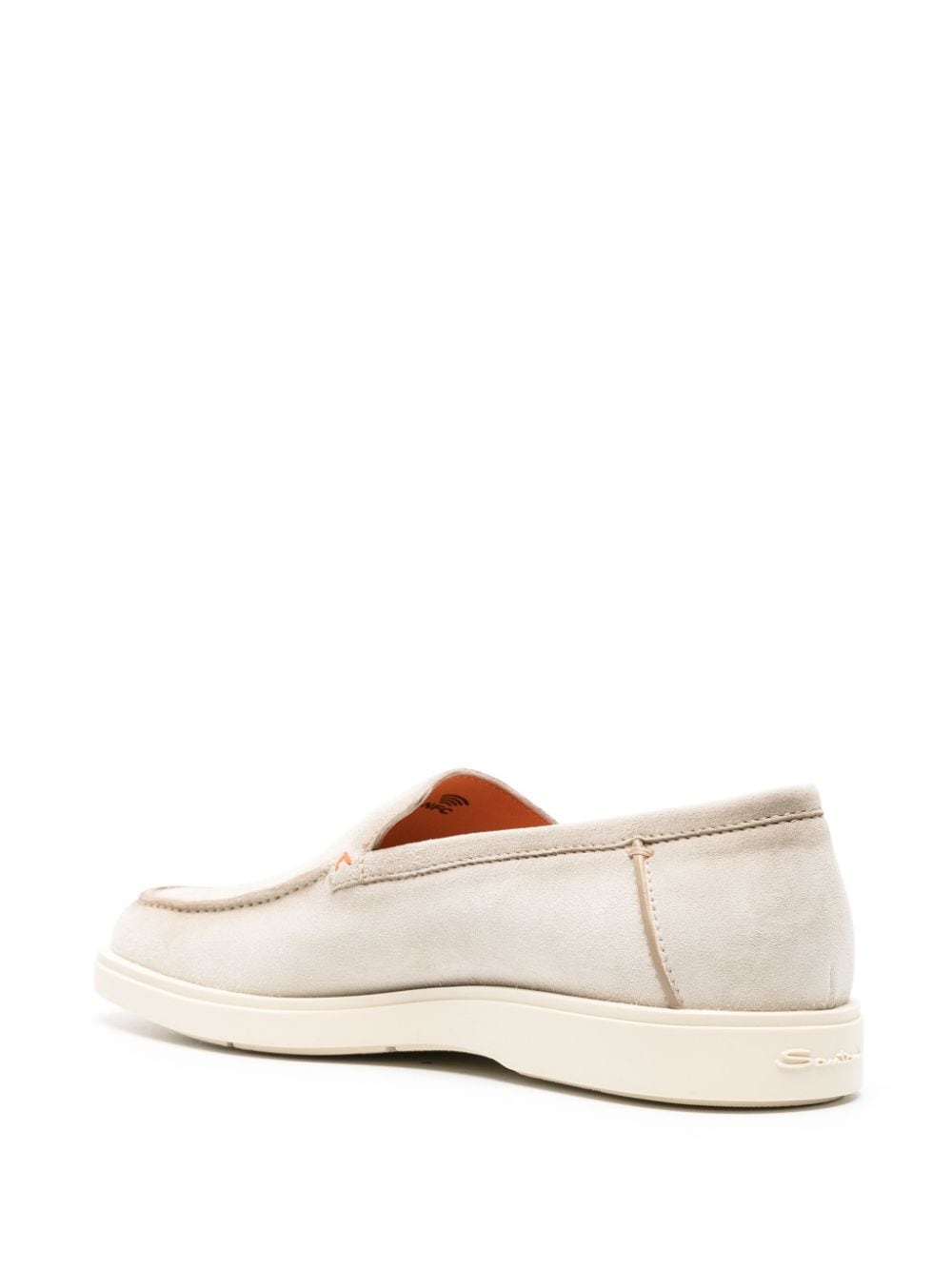 almond-toe suede loafers - 3