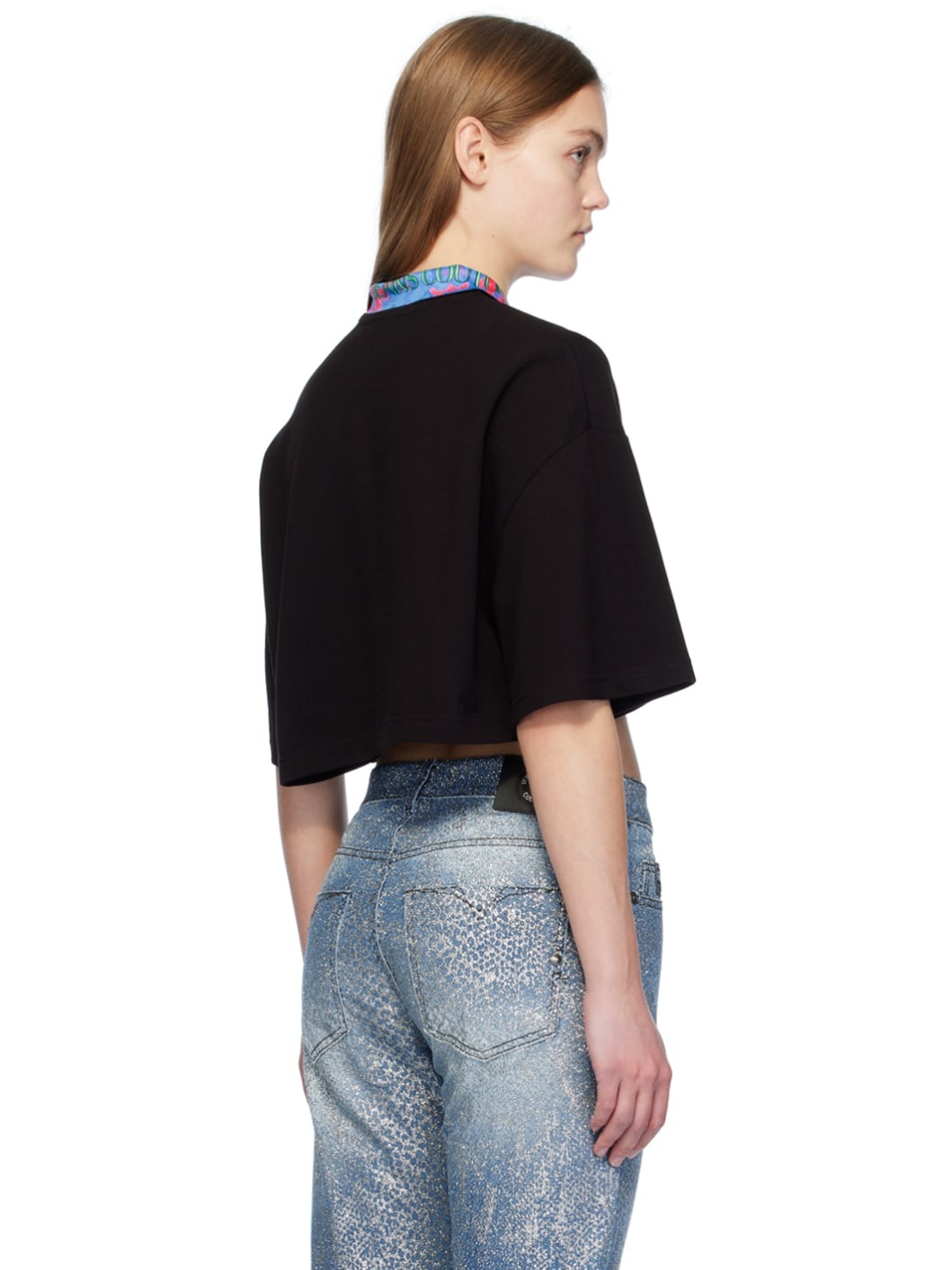 Black Cropped Polo - 3