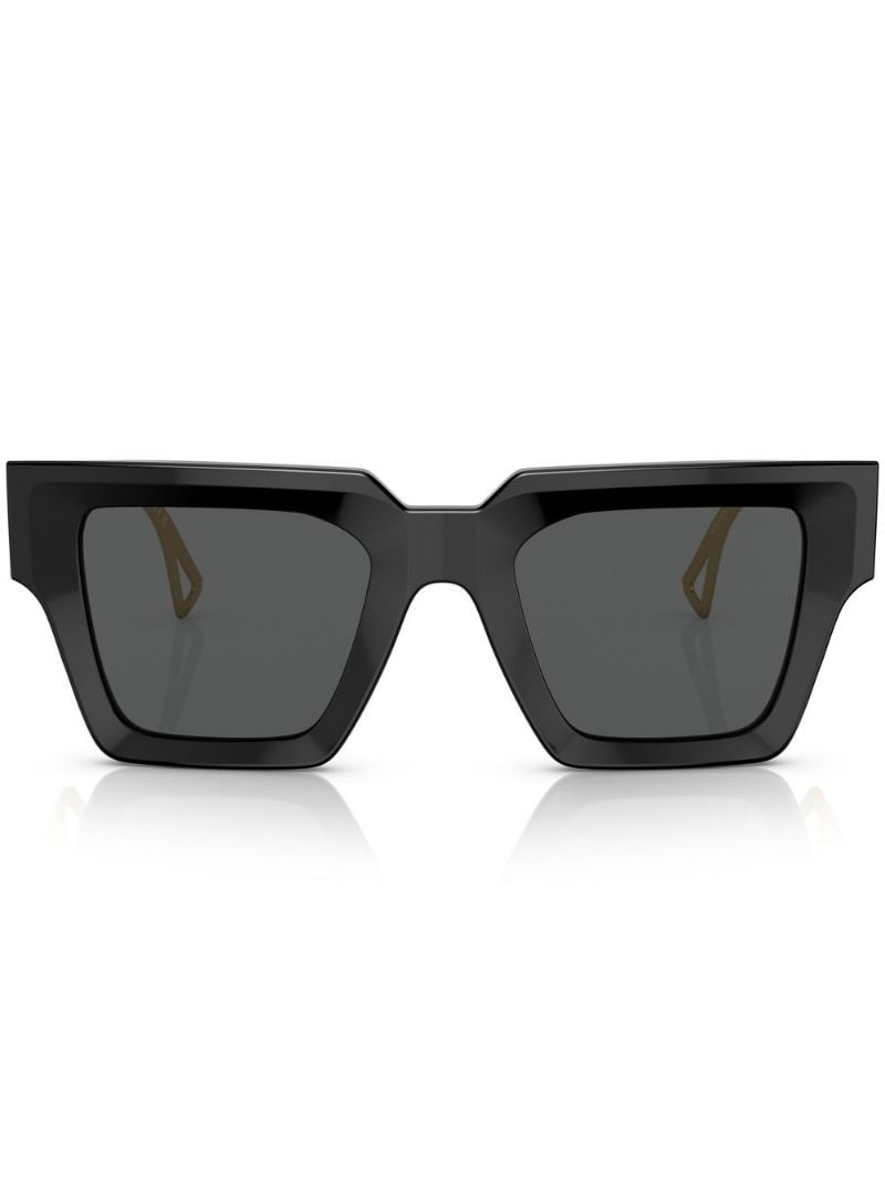 logo-embossed square-frame sunglasses - 1