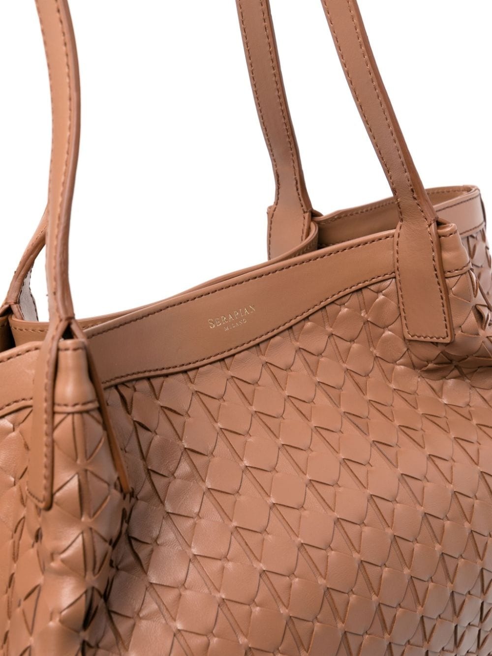 small Secret Mosaico leather tote bag - 7