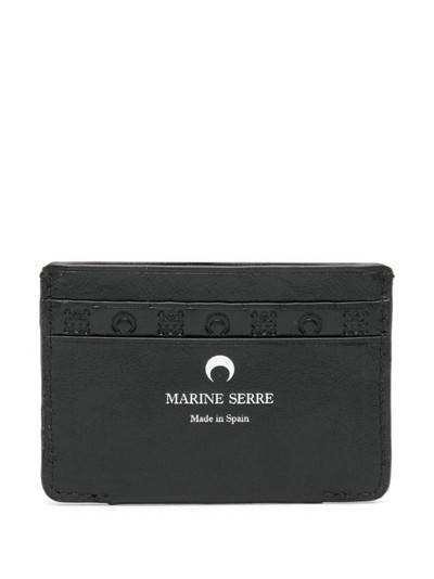 Marine Serre embossed leather card holder outlook