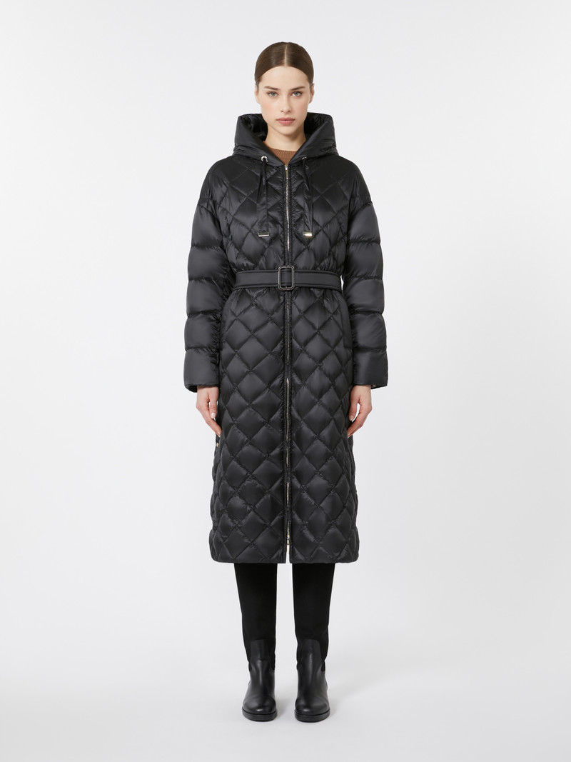 TREPAR Long quilted down jacket in water-repellent fabric 3