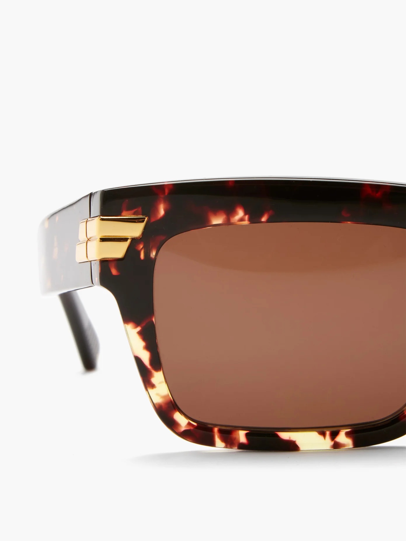 Rectangle tortoiseshell-acetate sunglasses - 3