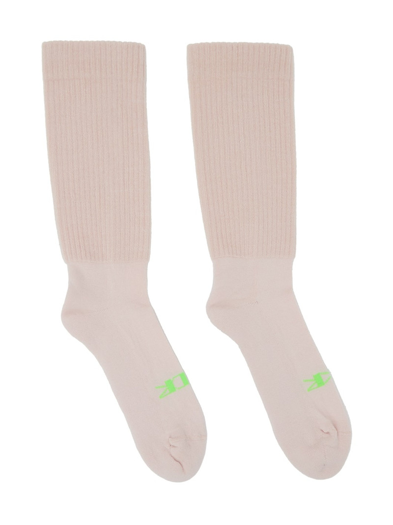 Pink 'Hrdr Drkr' Socks 1