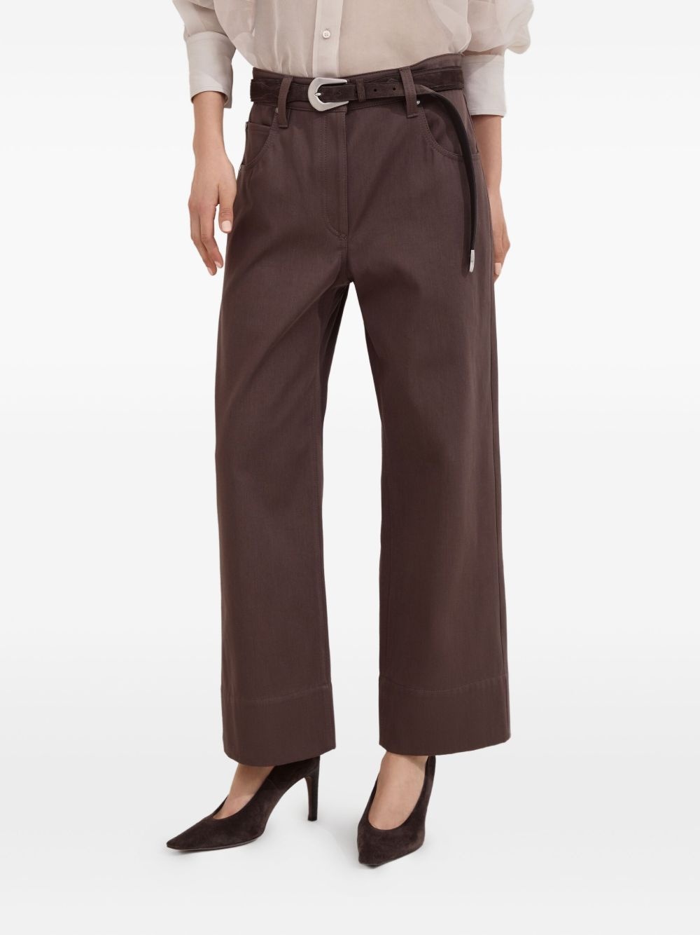 pocketed cotton trousers - 3