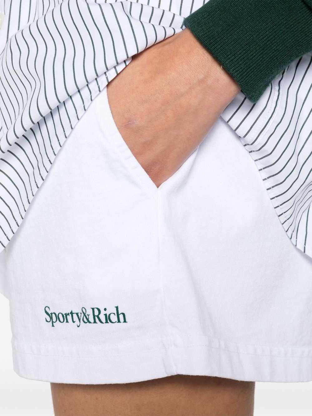logo-print shorts - 5
