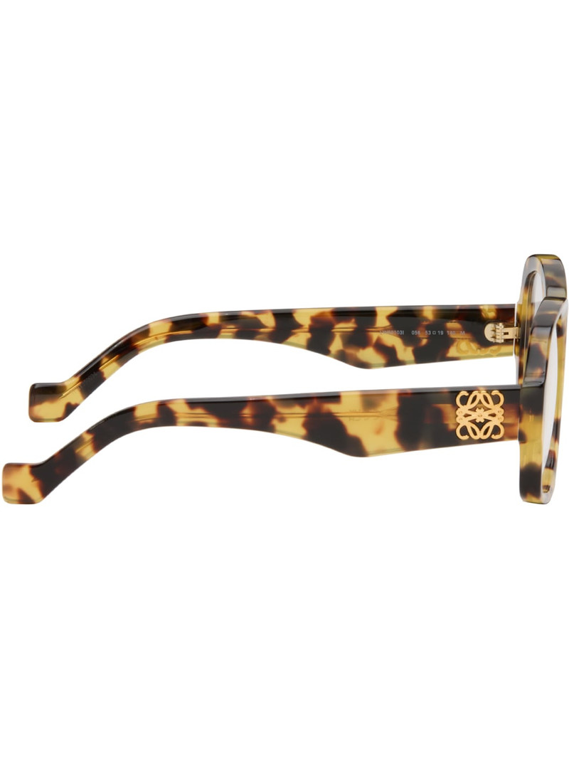 Loewe Yellow & Brown Anagram Glasses outlook