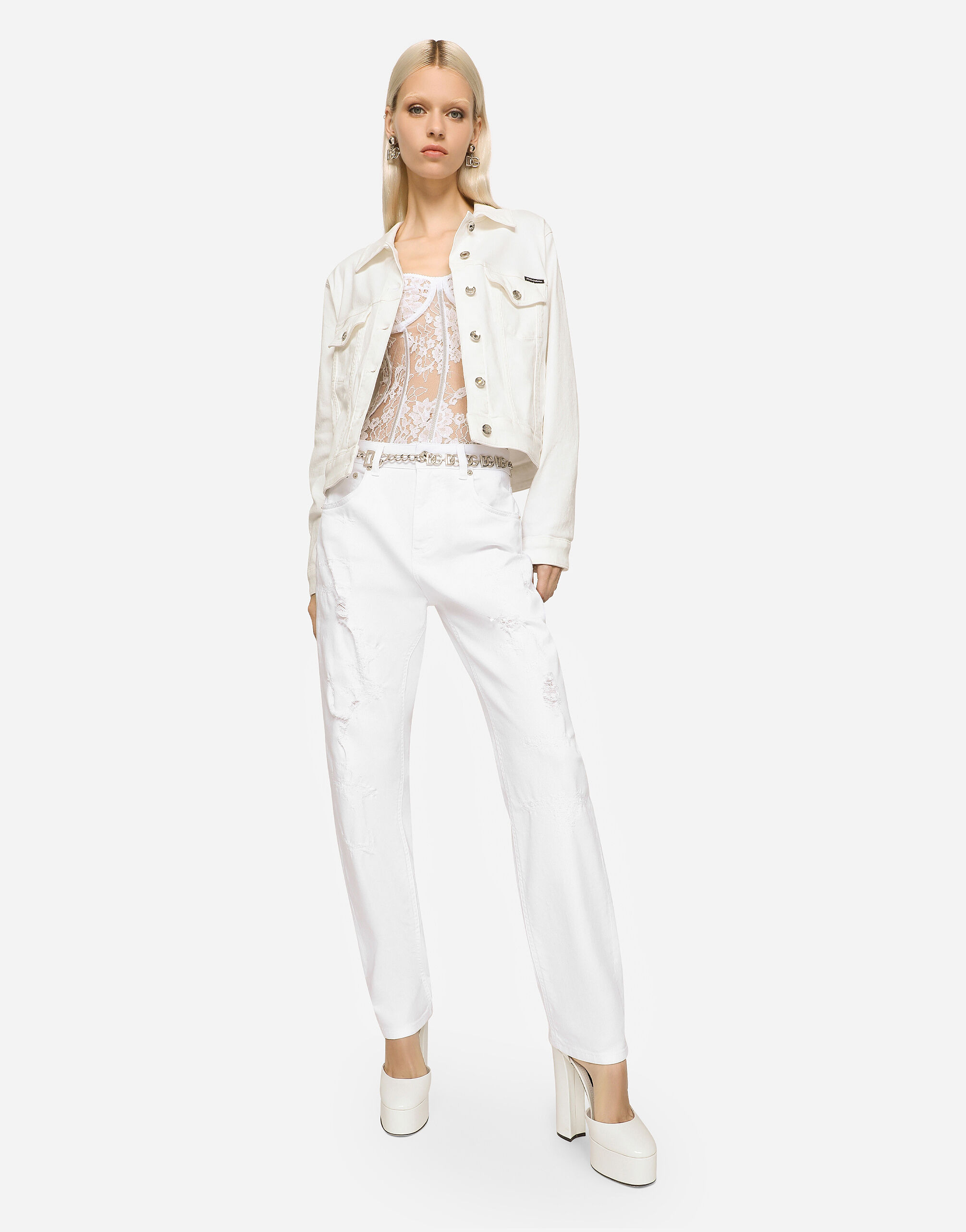 Boyfriend jeans with rips - 5