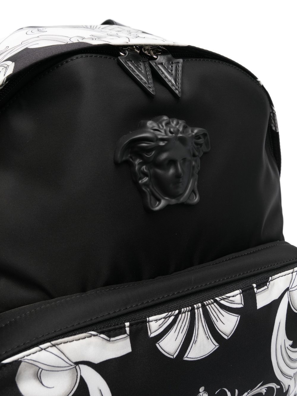 baroque-print backpack - 4