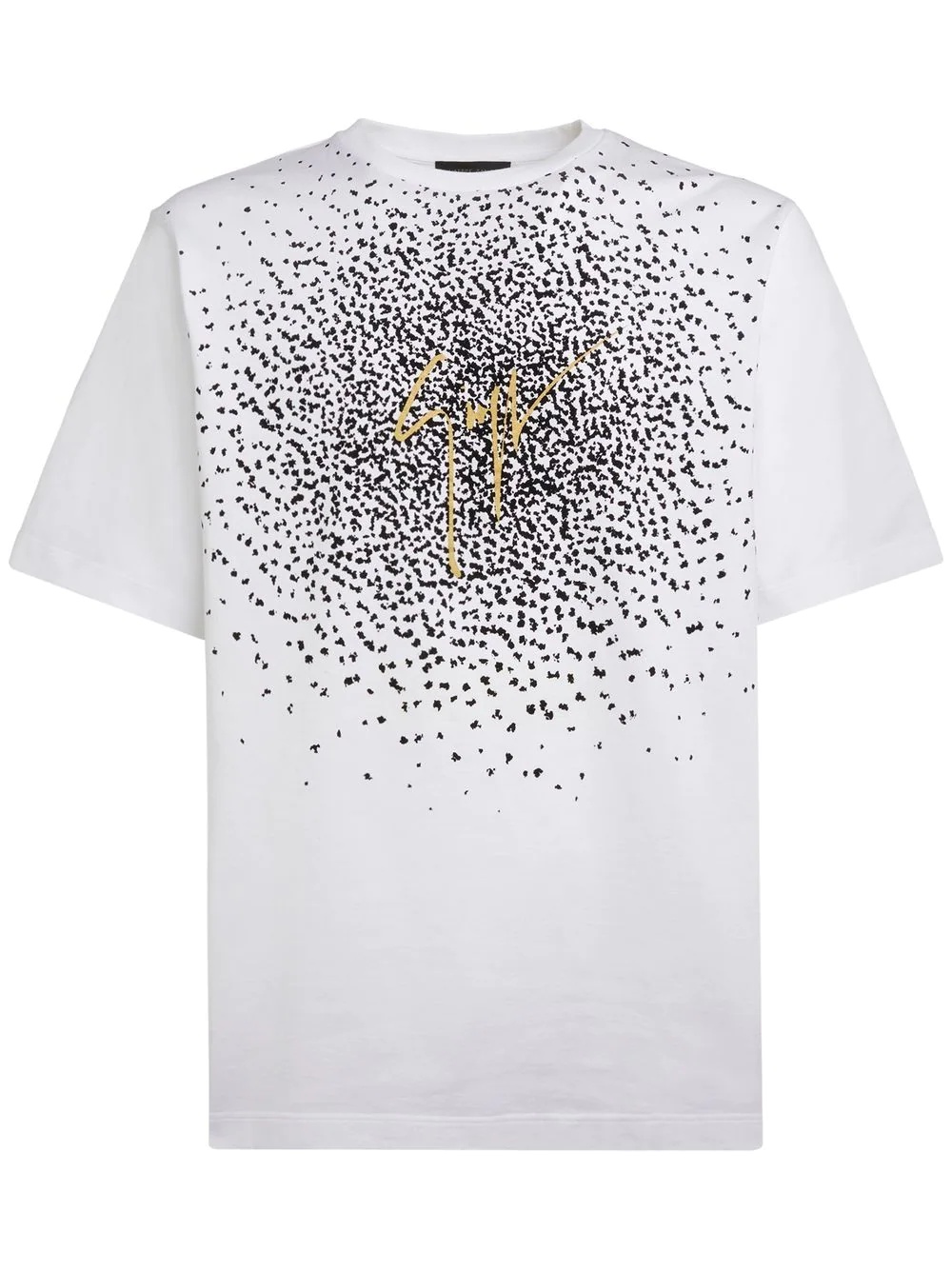 splatter print short-sleeve T-shirt - 1