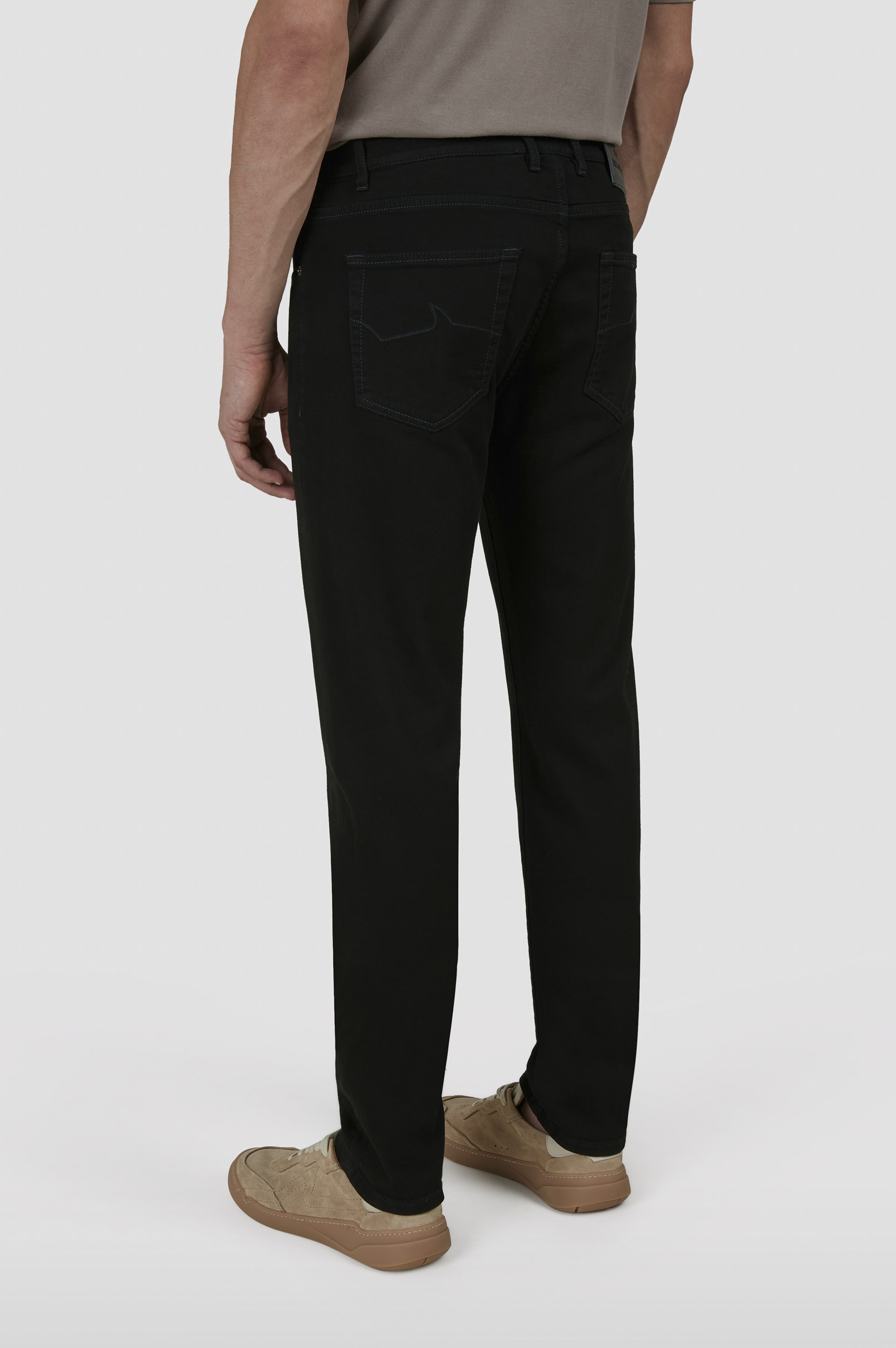 BLACK RIVET JEANS IN ORGANIC STRETCH DENIM - 3