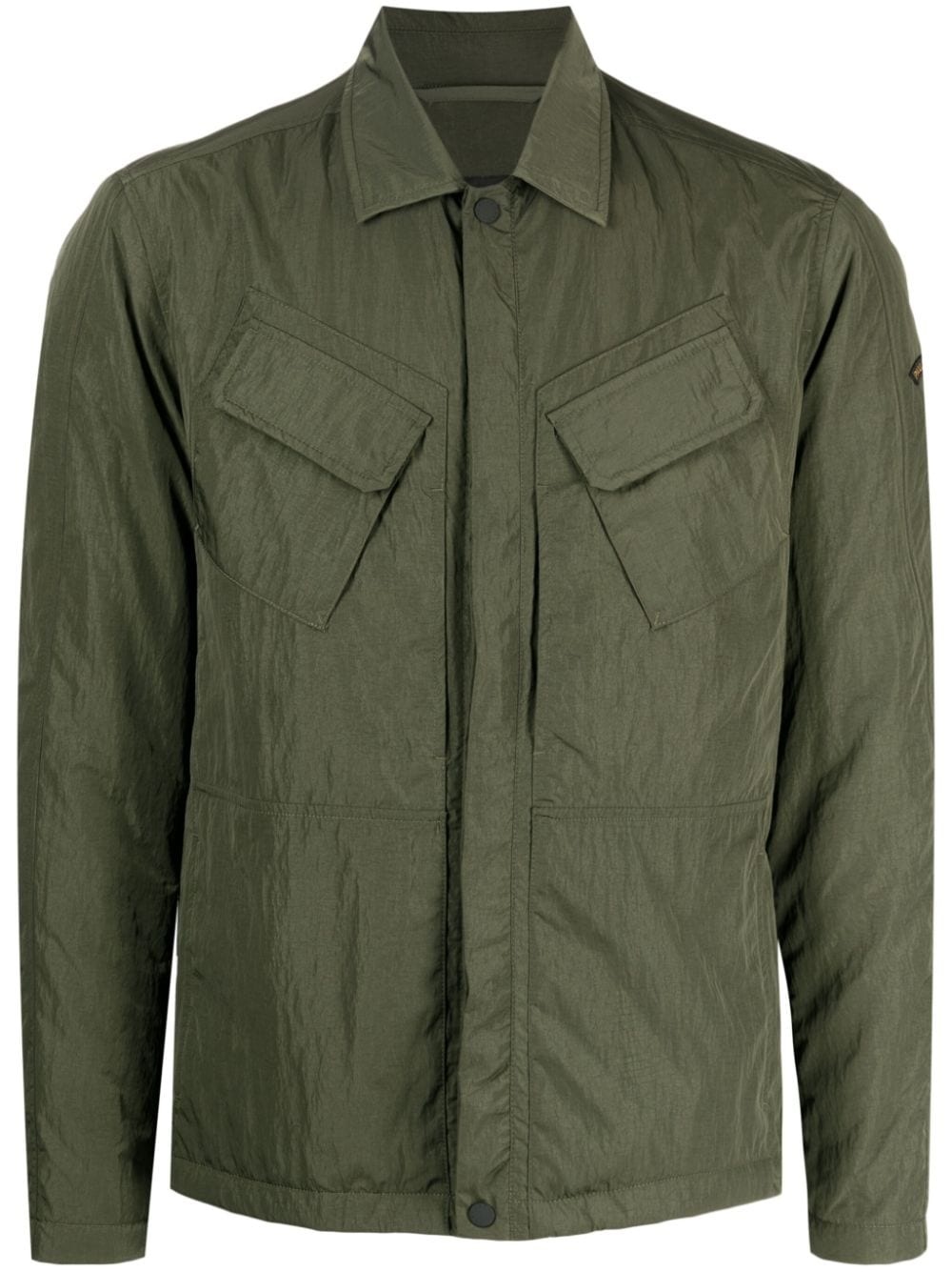 multi-pocket shirt jacket - 1