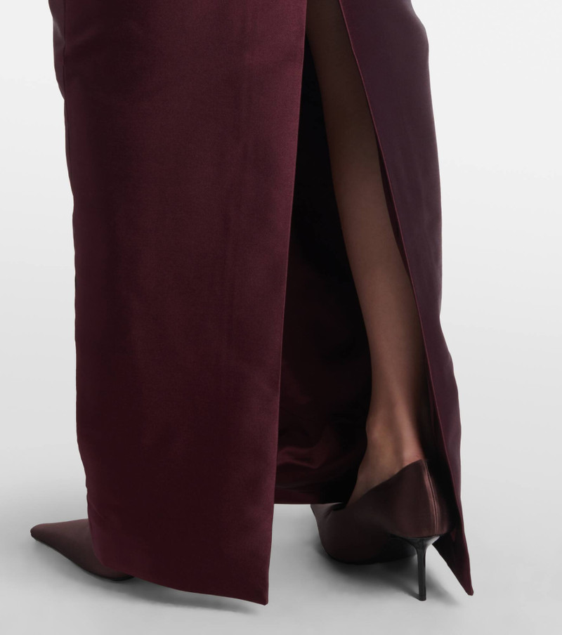 Kira gathered twill gown 5