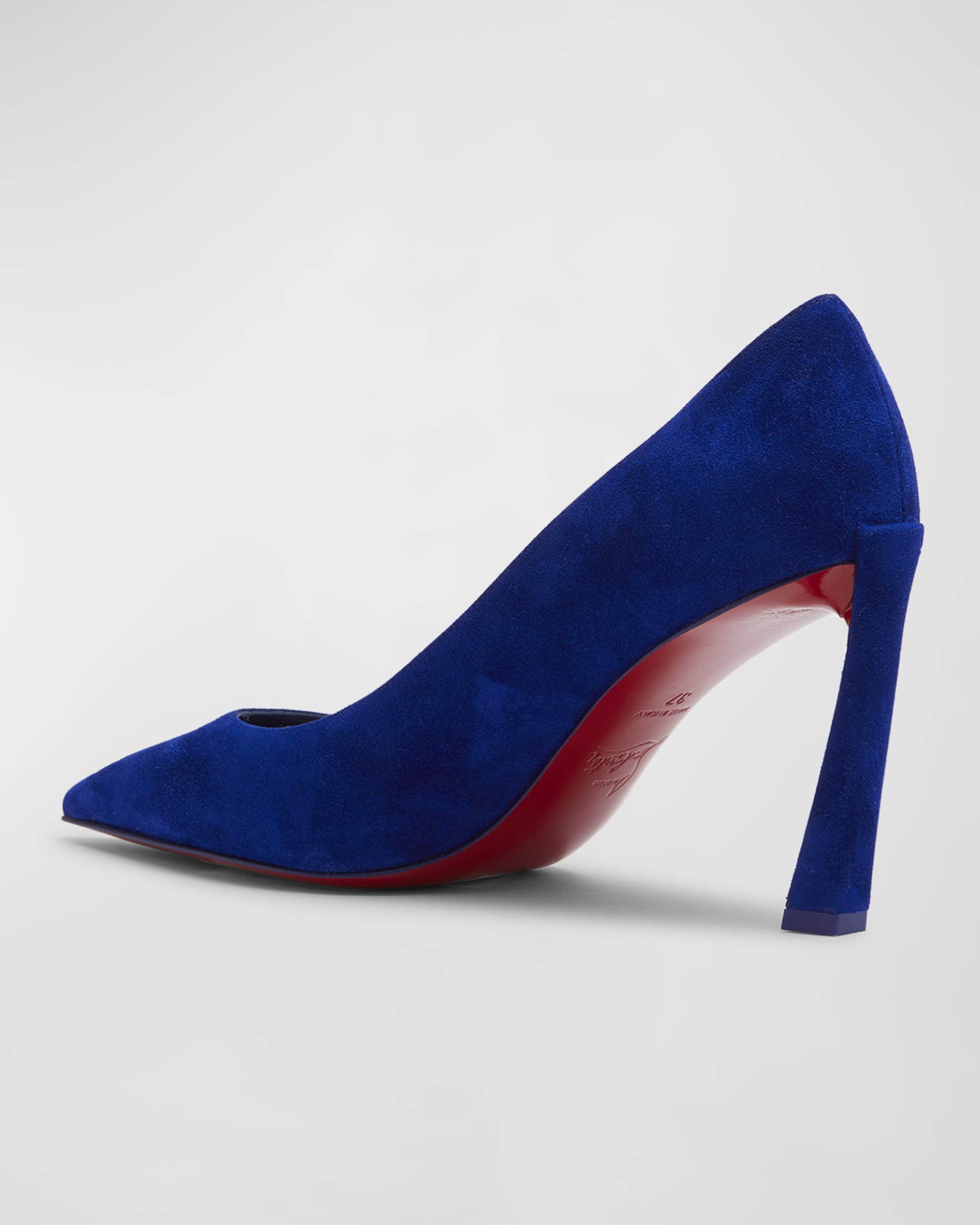 Condora Suede Red Sole Pumps - 3