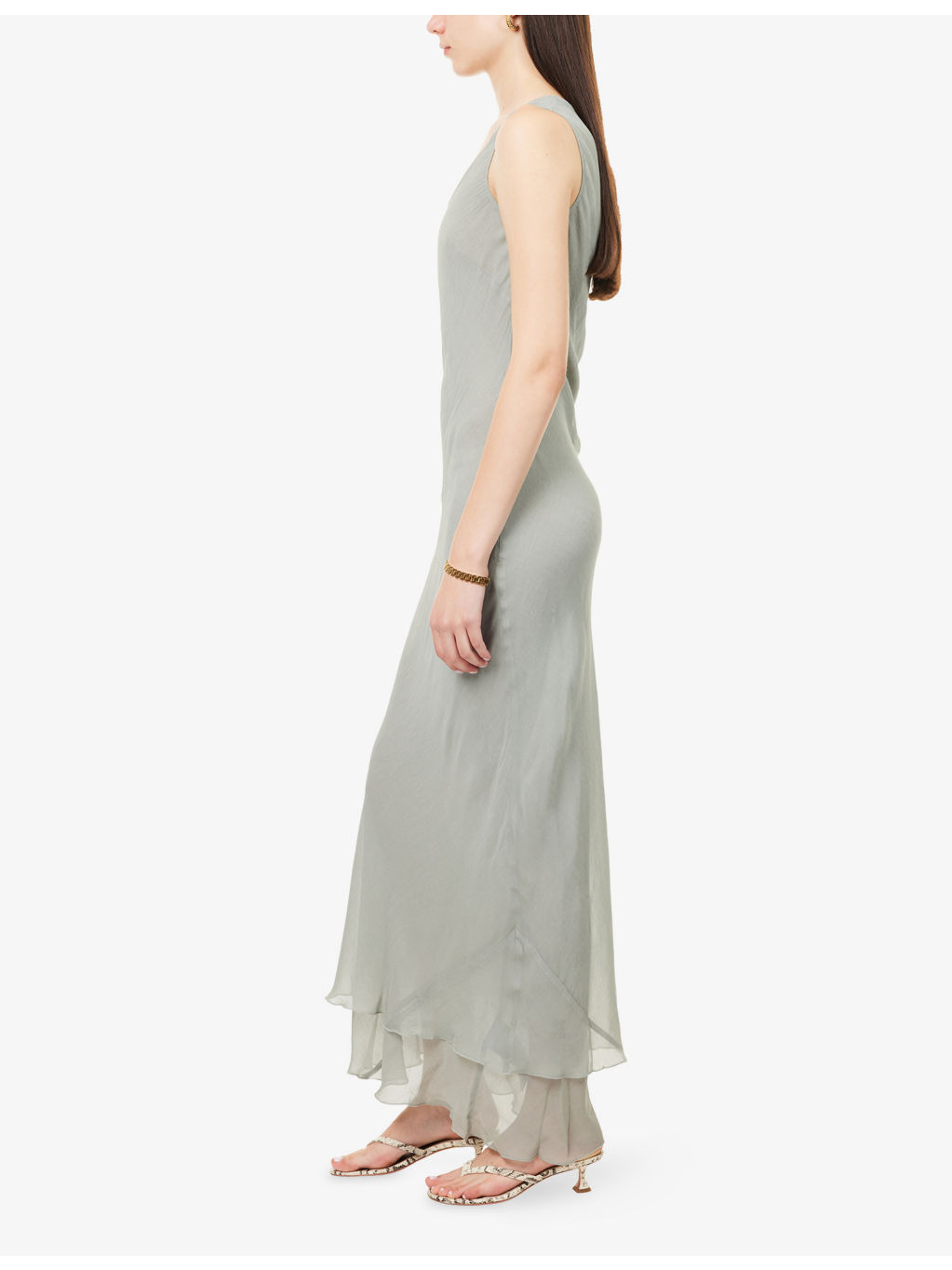 Emmisa Asymmetric Woven Maxi Dress - 3