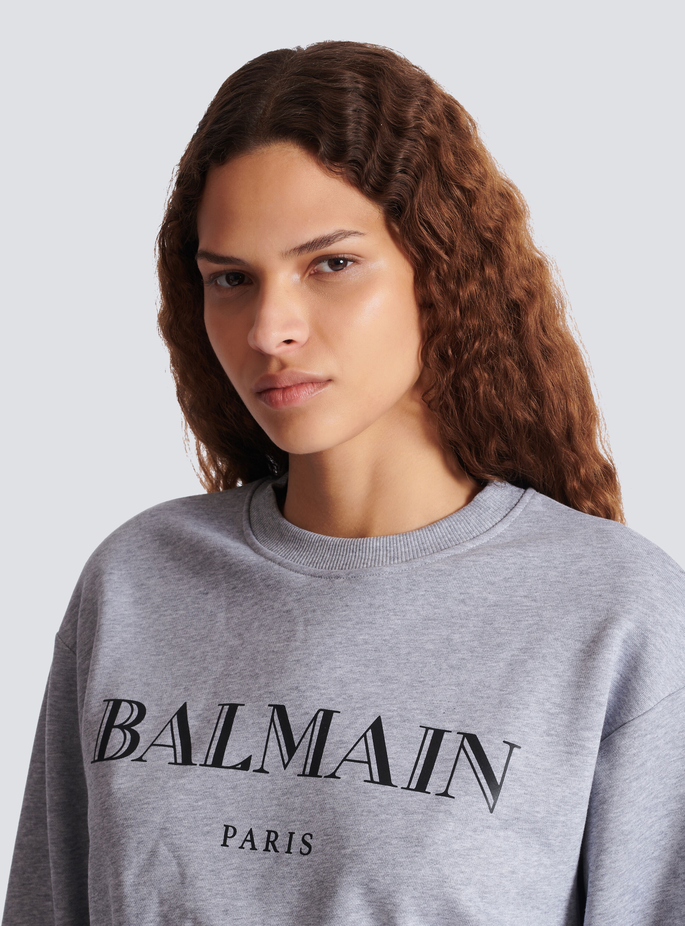 Printed Balmain crew-neck sweatshirt - 7