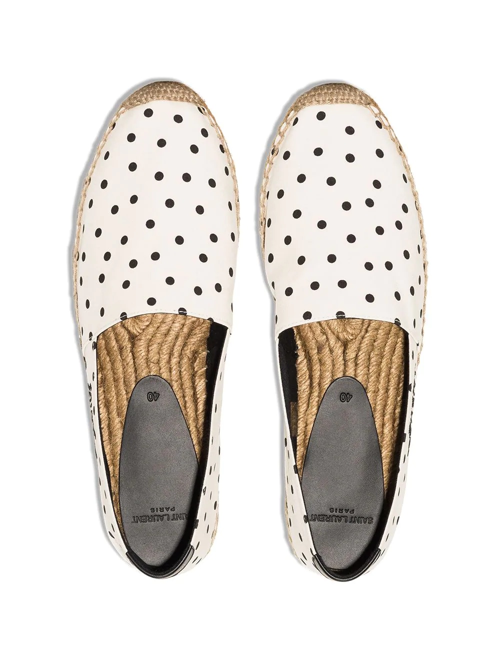 polka dot-print logo espadrilles - 4