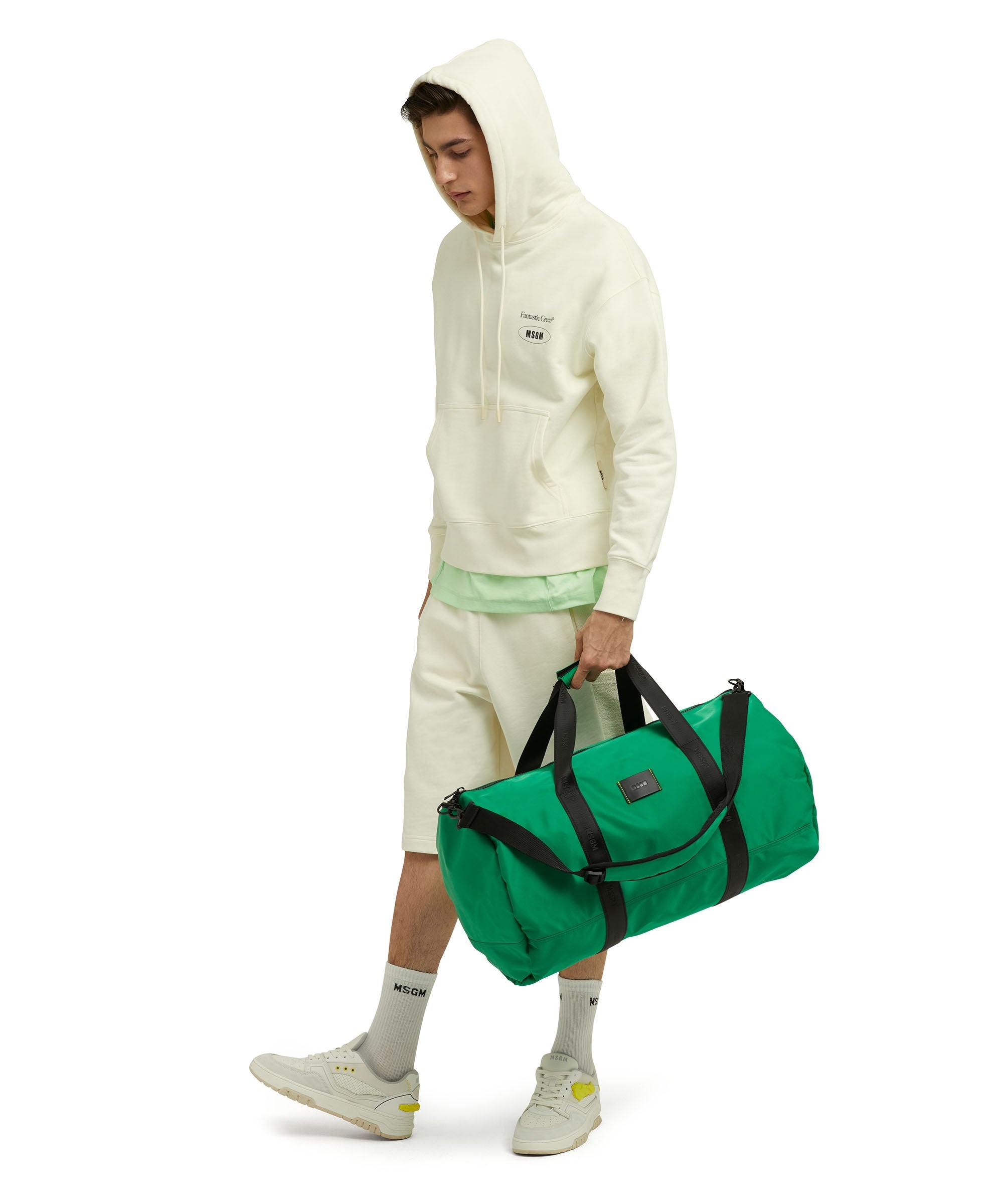 MSGM signature nylon duffle bag - 5