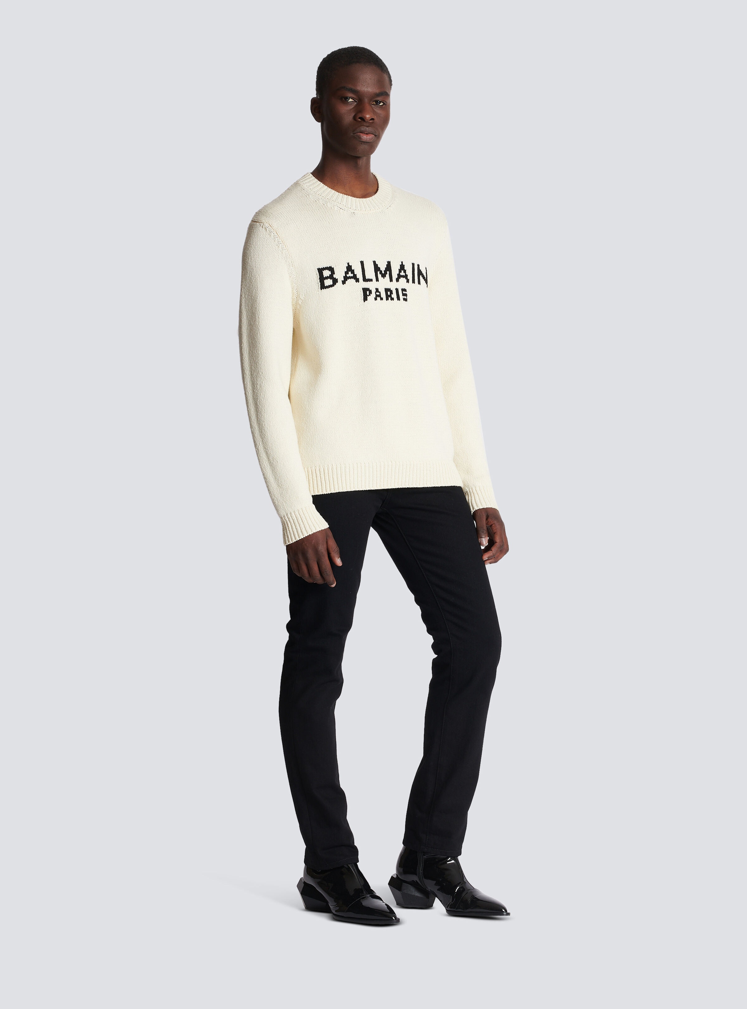 Balmain merino knit jumper - 3