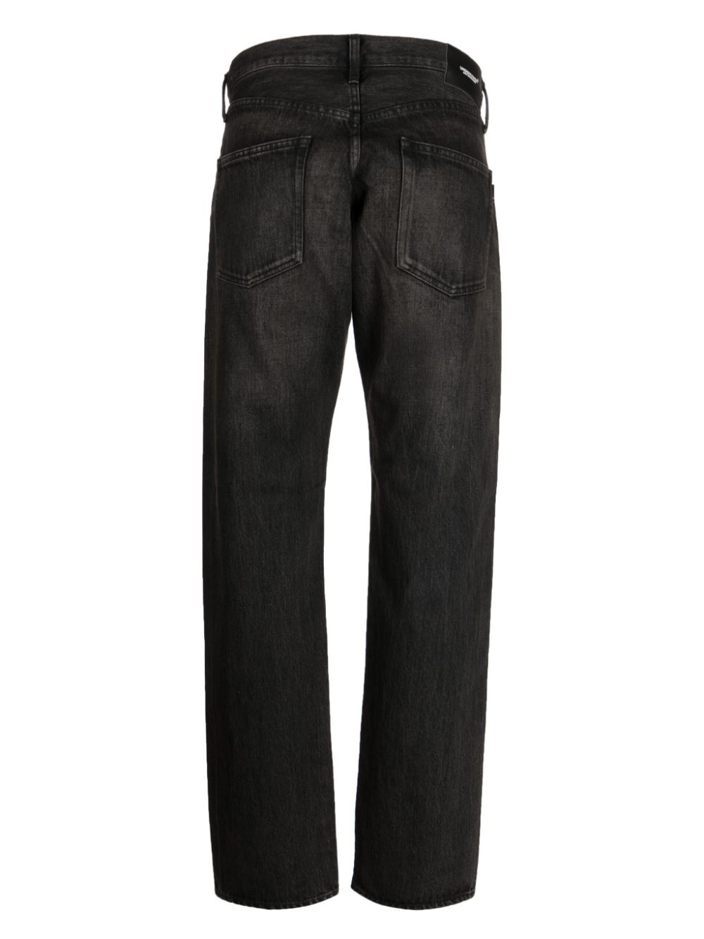 rhinestone-embellished high-rise straight-leg jeans - 2