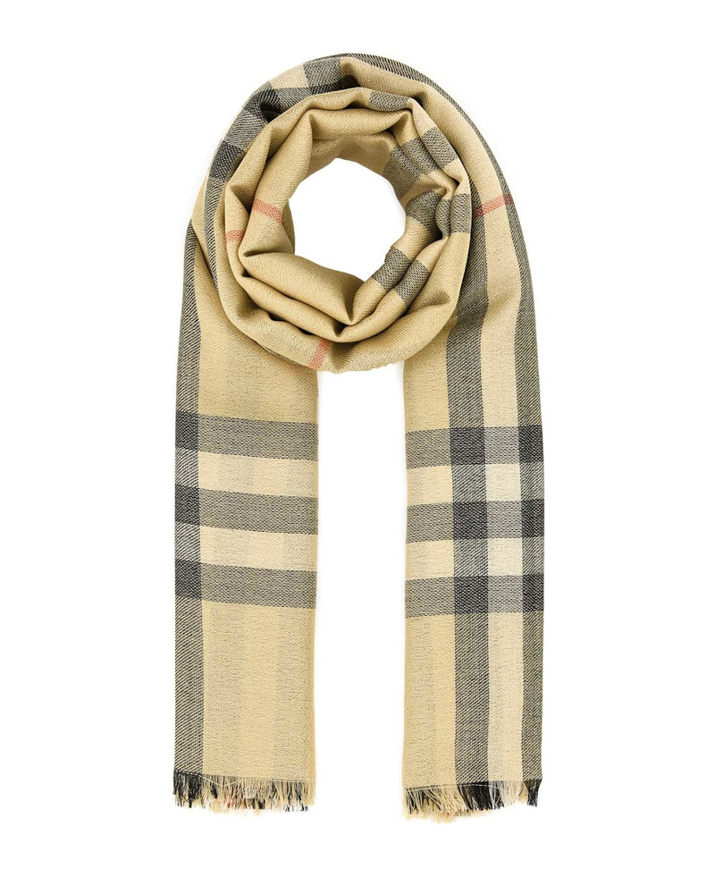 Burberry Embroidered Wool Blend Scarf outlook