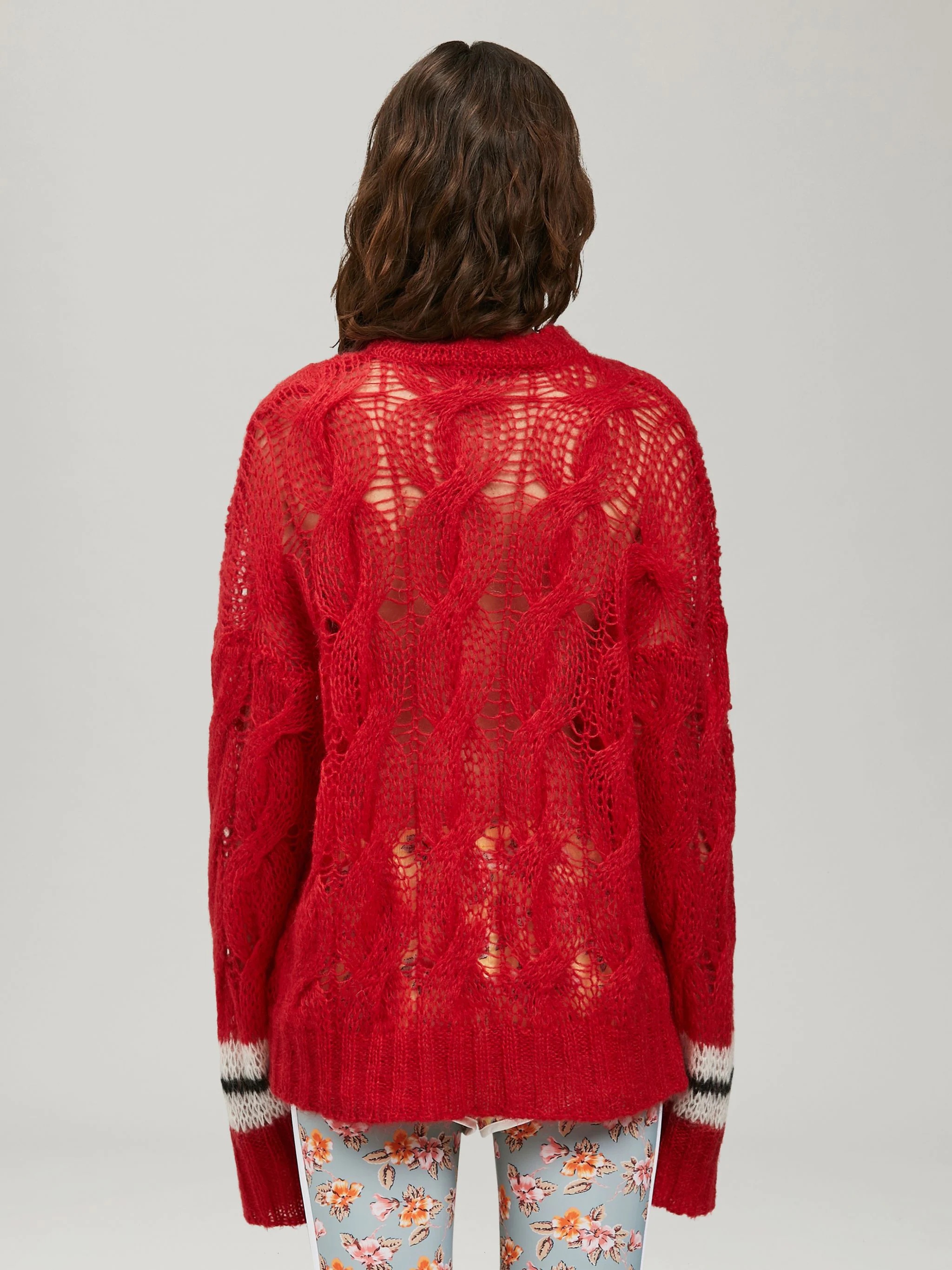 TRACK MOHAIR SWEATER - 5