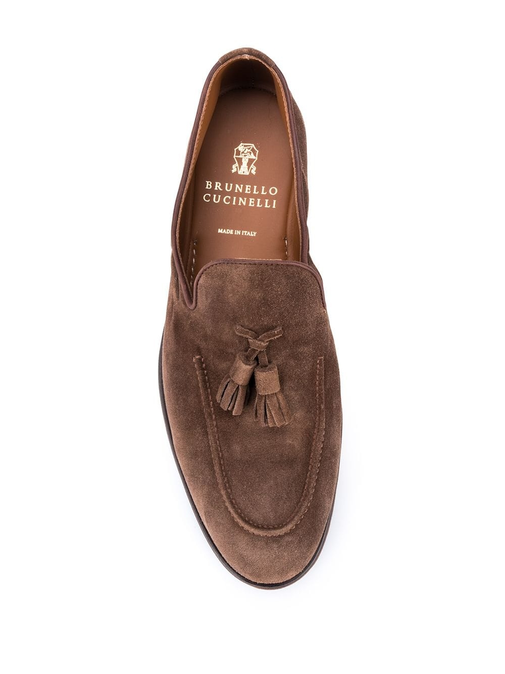 suede tassel loafers - 4