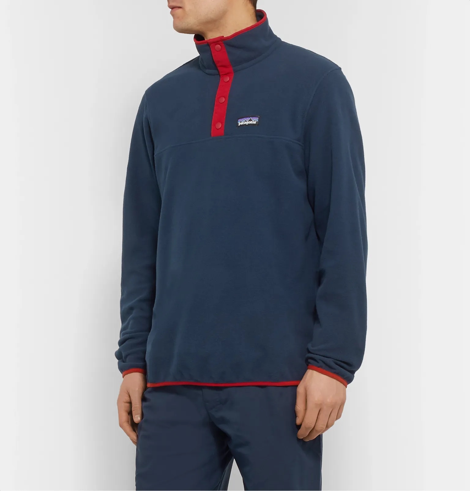 Snap-T Nylon-Trimmed Micro D Fleece Pullover - 4