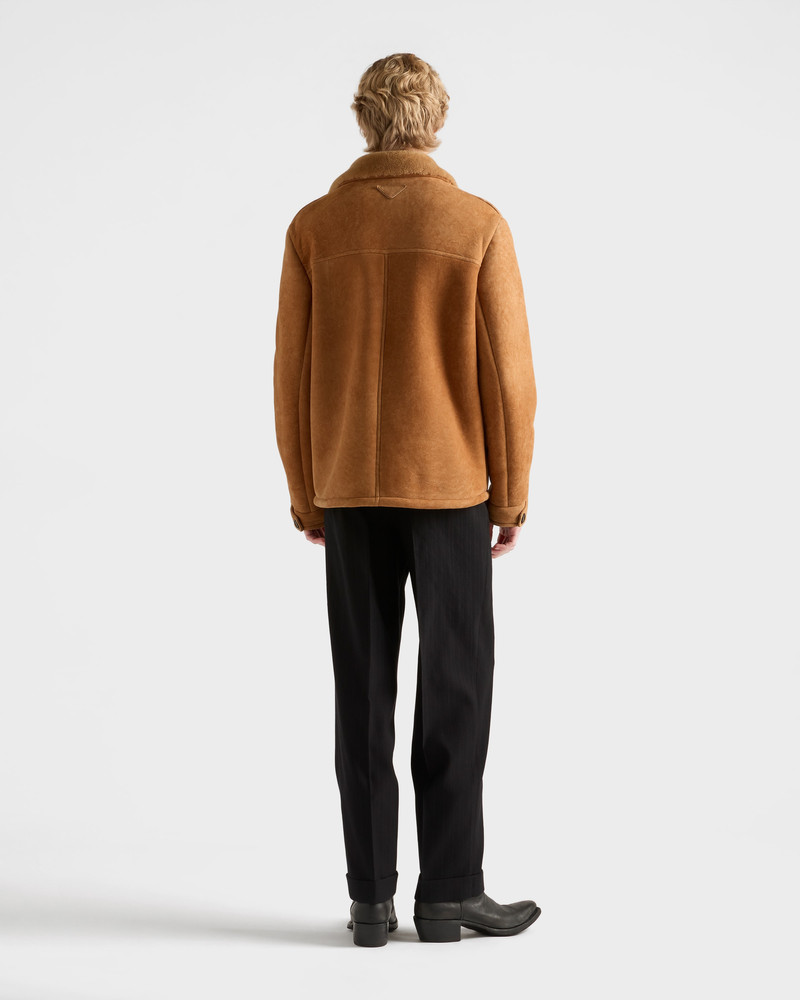 Shearling caban jacket 5
