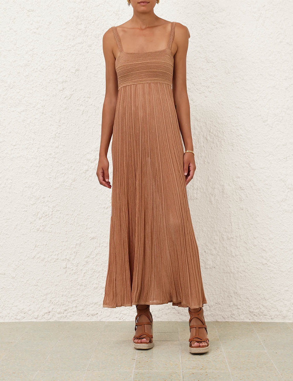 OTTIE METALLIC TIE DRESS - 7