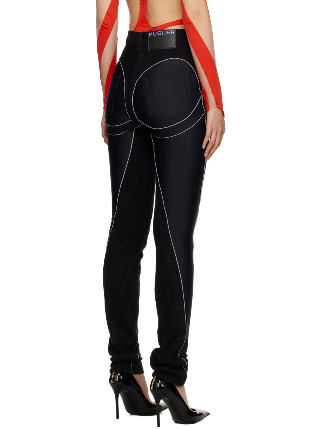 Black Spiral Jeans - 3