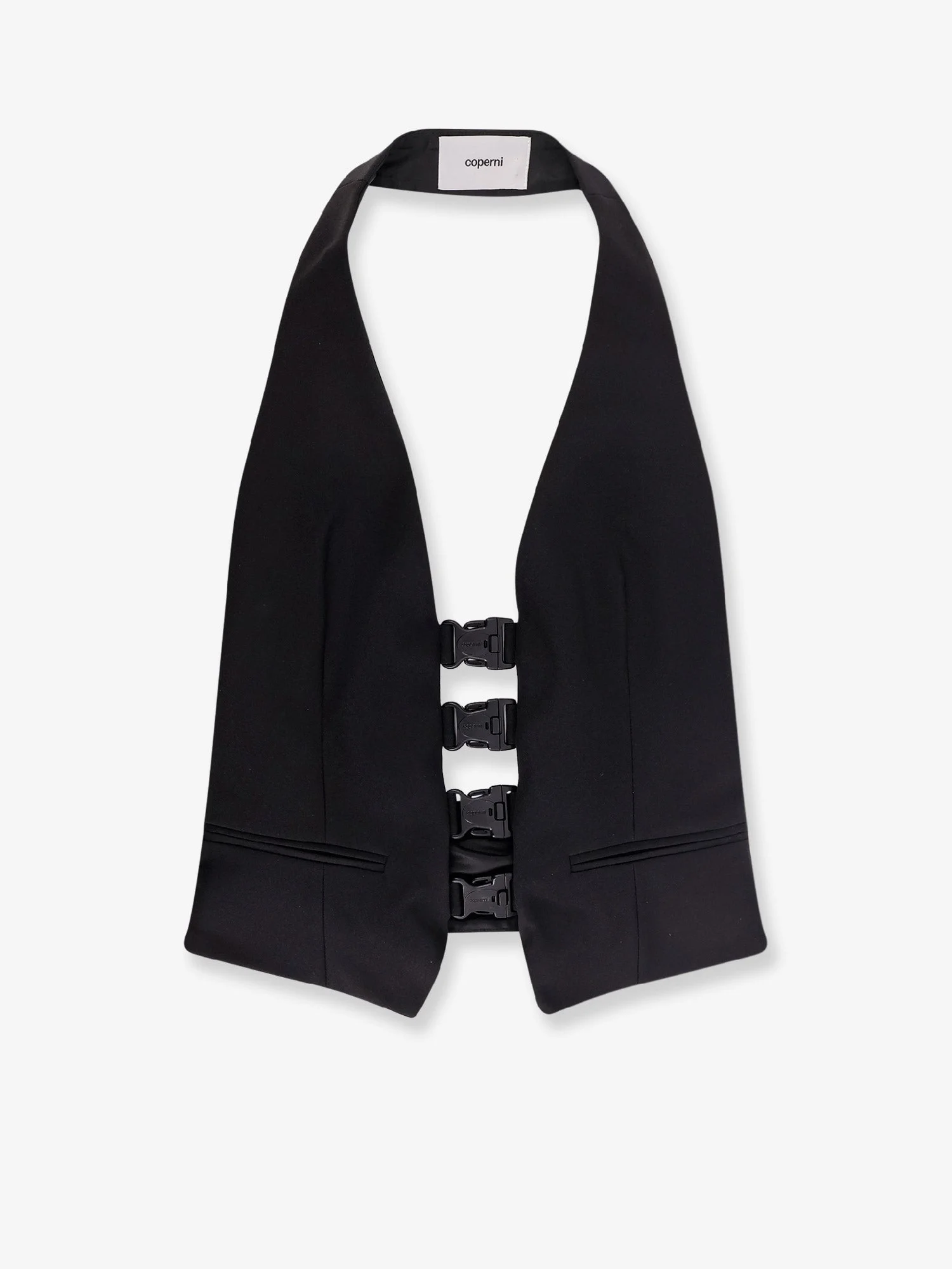 Coperni Multi Bukle Waistcoat Satin Vest - 1