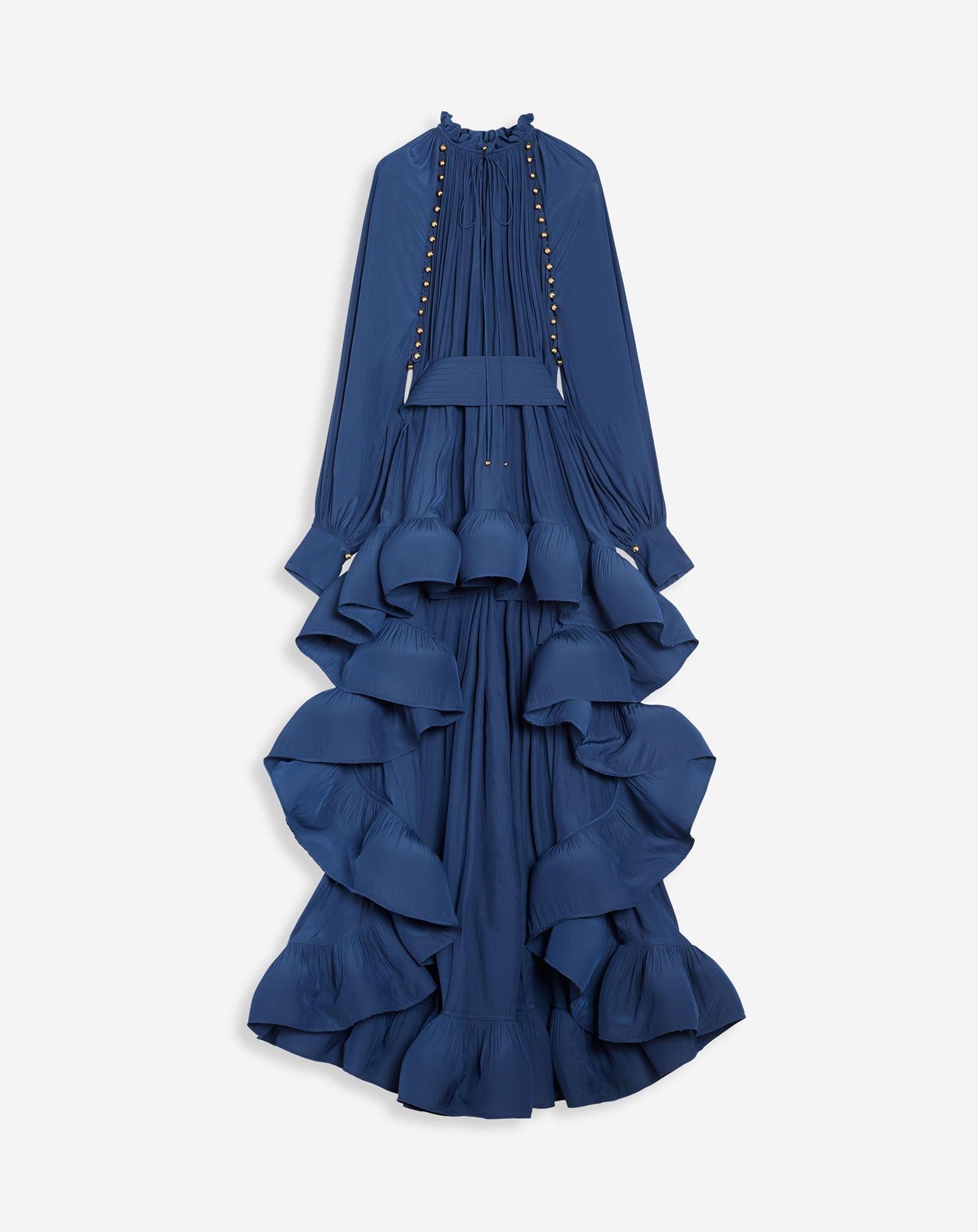 ASYMETRICAL CHARMEUSE DRESS - 1