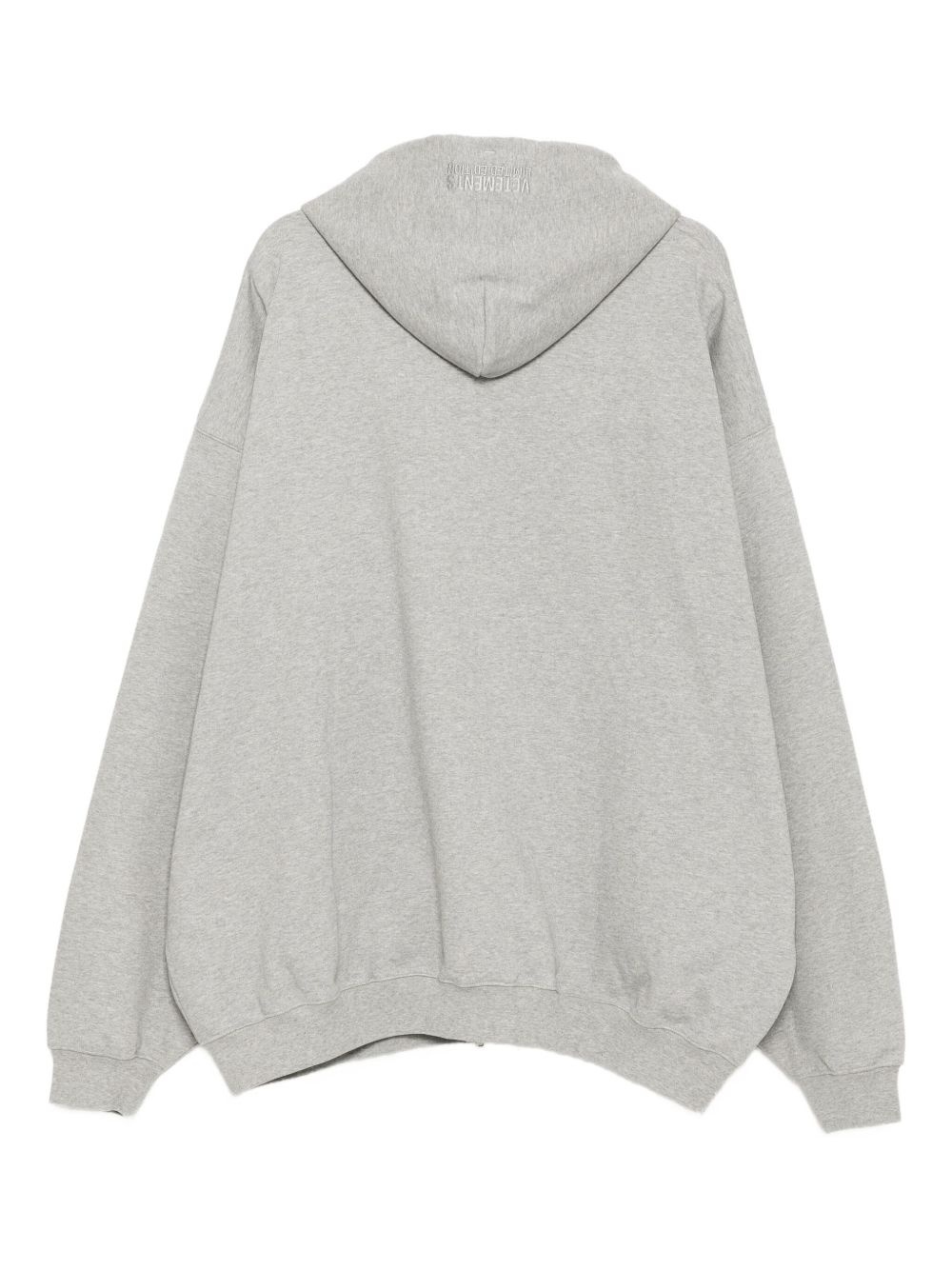 logo-embroidered zip-up hoodie - 2