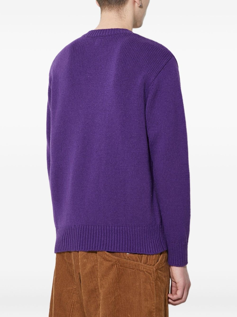 heart-logo knit jumper - 4