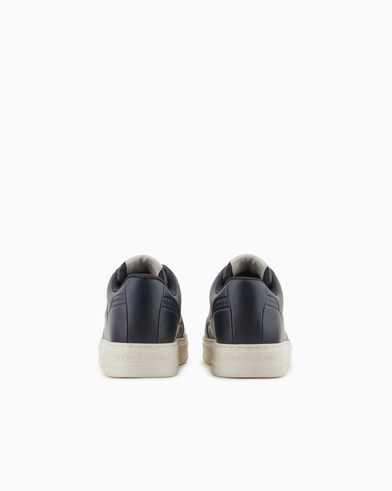 EMPORIO ARMANI LEATHER SNEAKERS WITH SIDE LOGO outlook