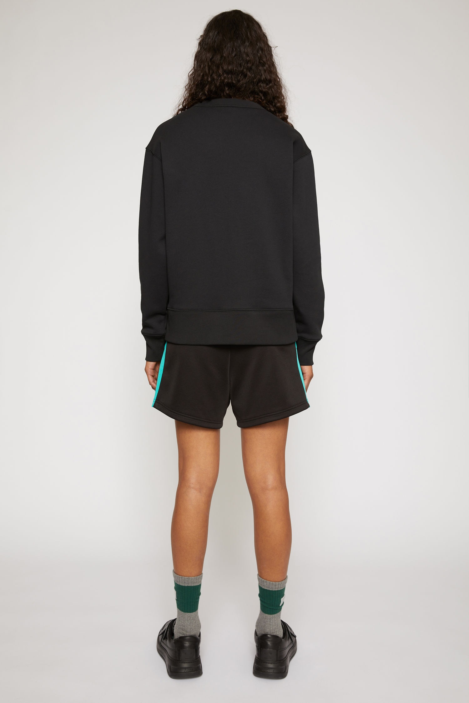 Crew neck sweatshirt black - 3