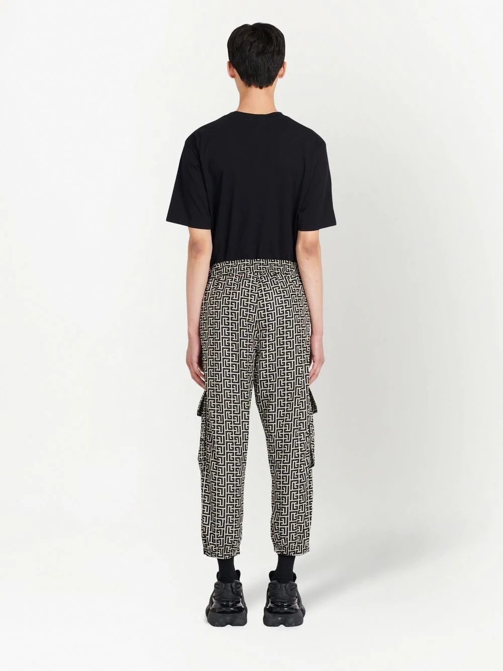 monogram-print track pants - 4