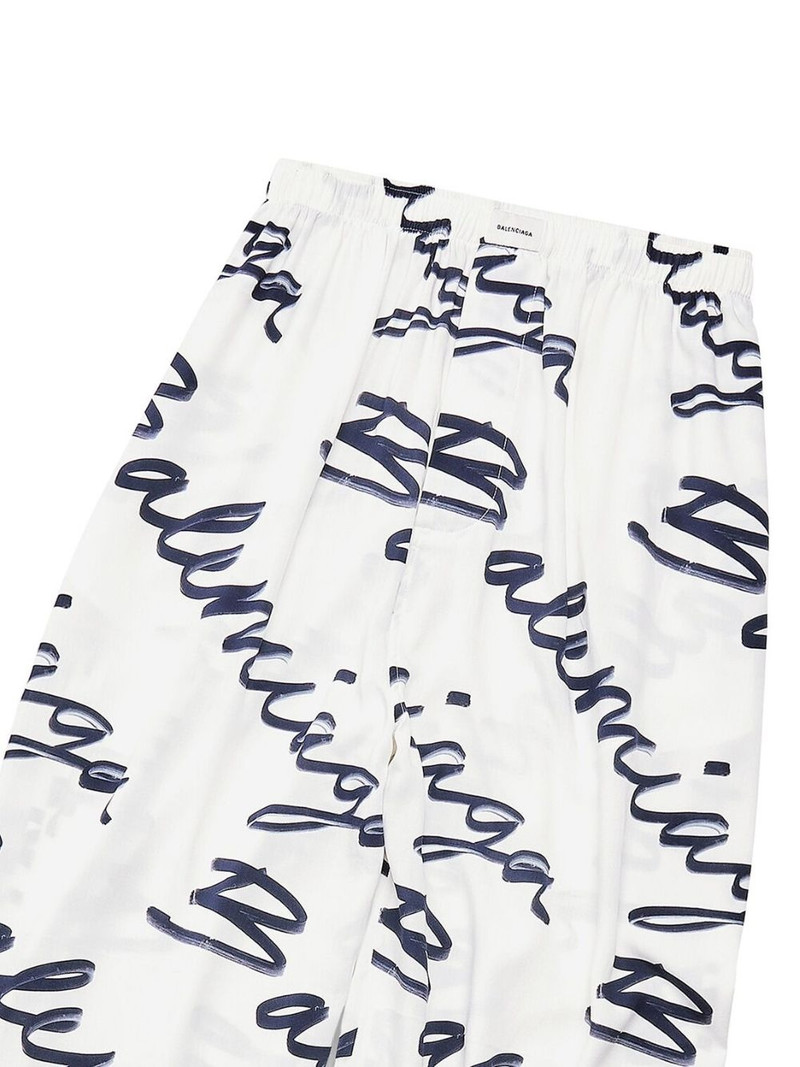 scribble-logo pyjama trousers 3