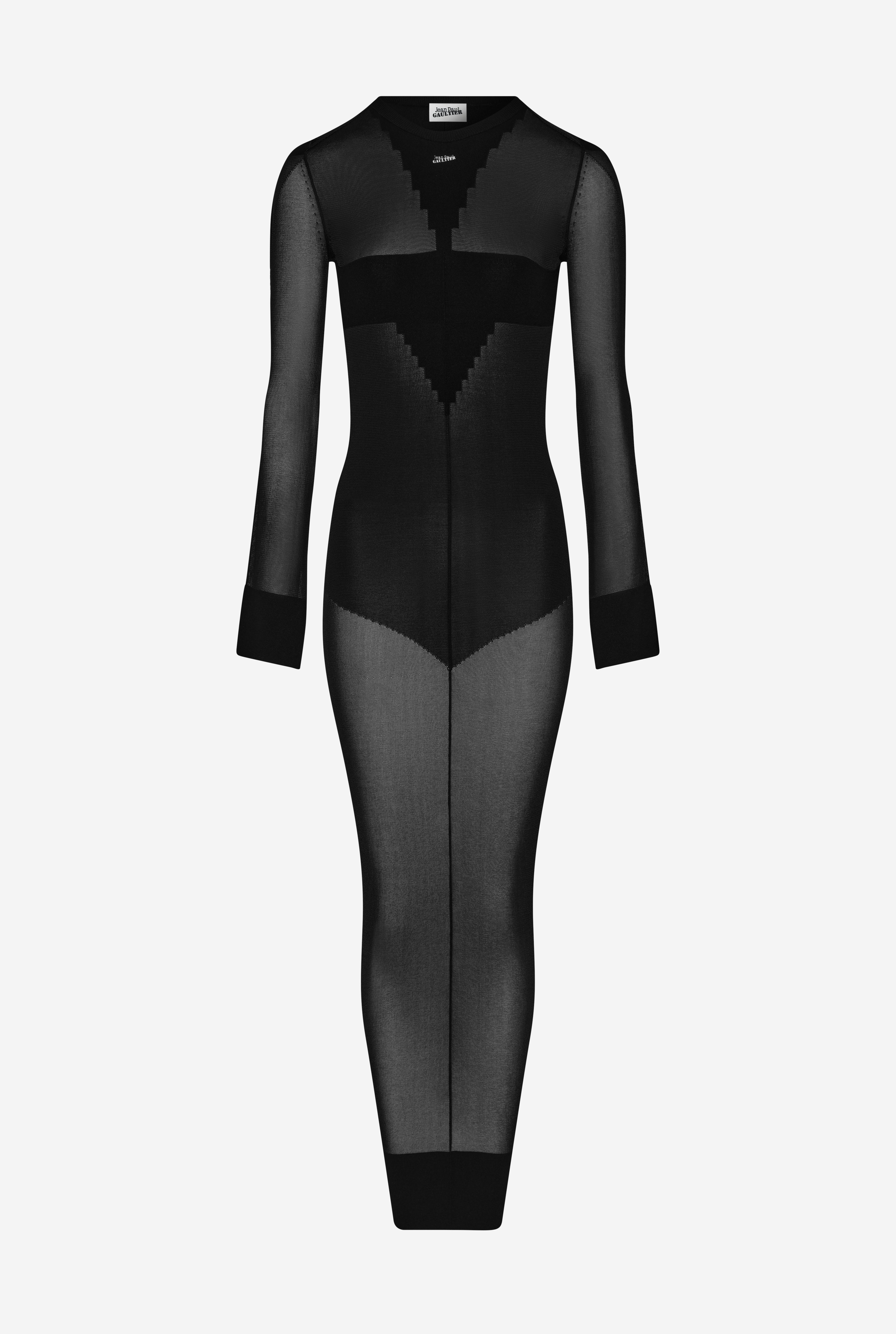 THE LONG LOGO KNIT DRESS - 6