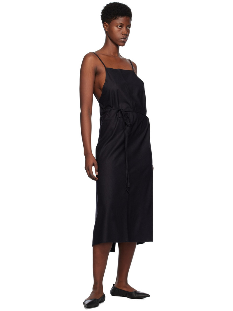 BASERANGE Black Yumi Apron Midi Dress outlook