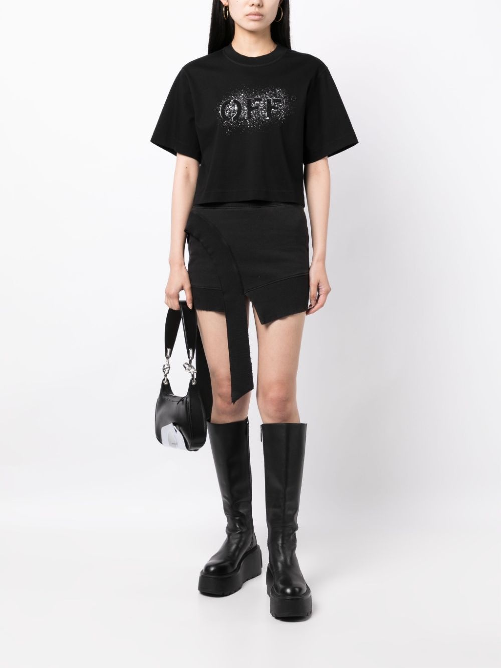 logo-print cotton T-shirt - 2